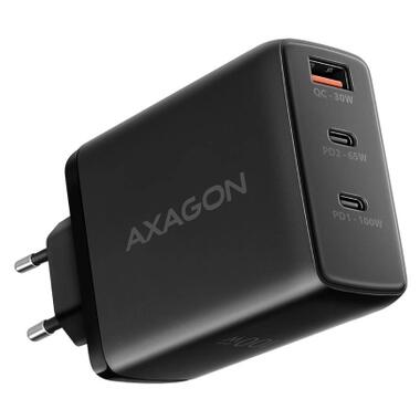 Зарядное устройство AXAGON 1xUSB + 2xUSB-C 100W QC4+ PD3.0 PPS black (ACU-DPQ100) фото №1