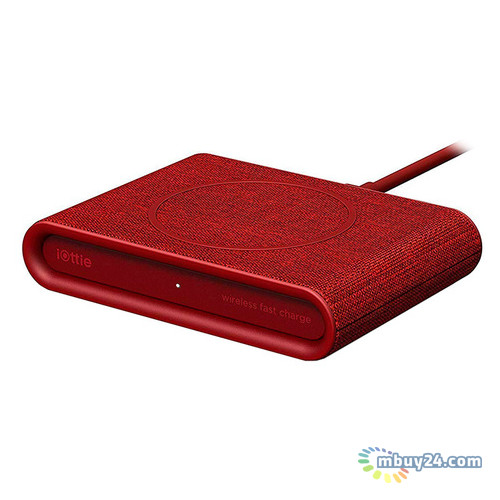 Зарядний пристрій iOttie iON Wireless Fast Charging Pad Plus 10W Red (CHWRIO105RD) фото №1