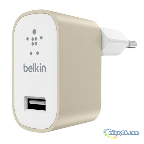 Сетевое зарядное устройство Belkin Mixit Premium F8M731vfGLD Gold фото №1