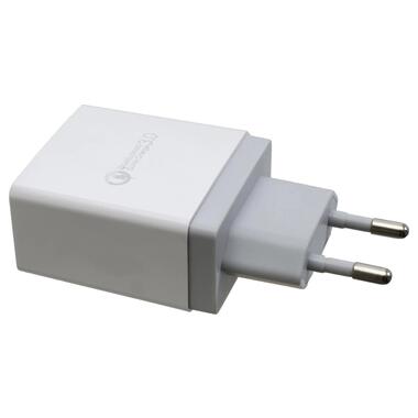 Зарядний пристрій Patron PN-QC3-220V-W 3.0 1 x USB White фото №2