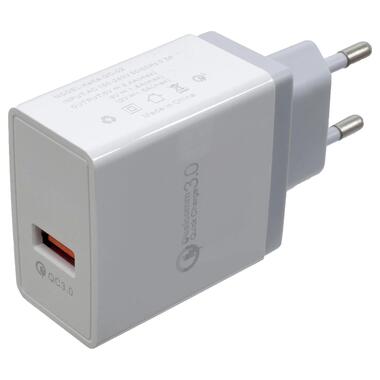 Зарядний пристрій Patron PN-QC3-220V-W 3.0 1 x USB White фото №1