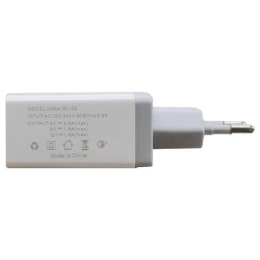 Зарядний пристрій Patron PN-QC3-220V-W 3.0 1 x USB White фото №3