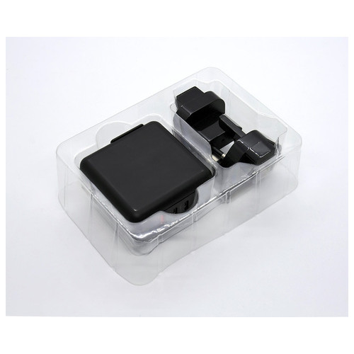 Зарядний пристрій HQ-Tech 65W GaN Global Travel Charger, 3-Port USB, PD, 65W, AC220V, Black, Box фото №9
