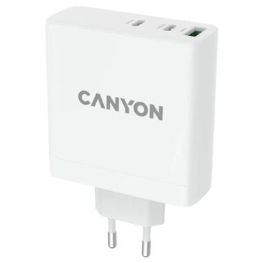 Зарядний пристрій Canyon H-140-01 Wall charger with 1USB-A 2 USB-C (CND-CHA140W01) фото №2