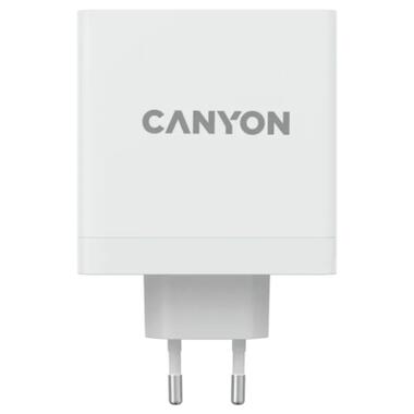 Зарядний пристрій Canyon H-140-01 Wall charger with 1USB-A 2 USB-C (CND-CHA140W01) фото №3