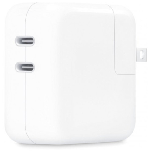 Зарядний пристрій Apple 35W Dual USB-C Port Power Adapter Model А2676 (MNWP3ZM/A) фото №1