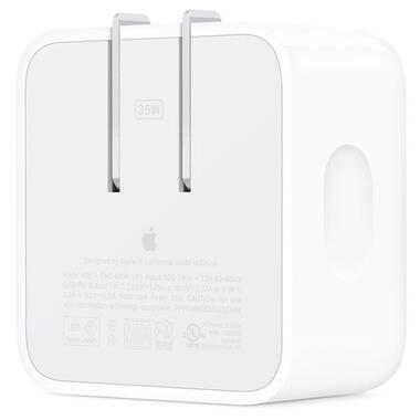 Мережевий зарядний пристрій Apple 35W Dual USB-C Port Compact Power Adapter (MNWM3) US Plug фото №4