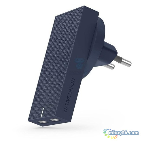 Зарядное устройство Native Union Smart Charger 2 USB Fabric Marine (SMART-2-MAR-FB-INT) фото №1