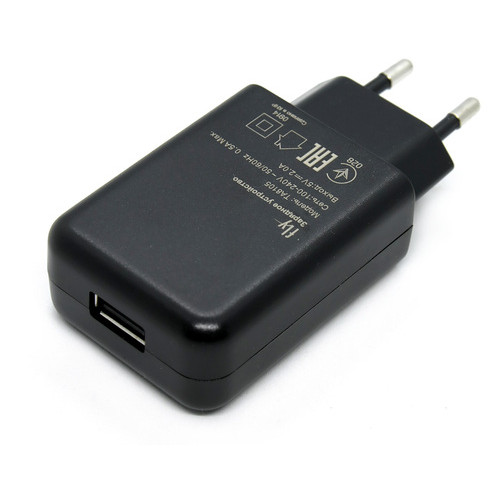 Зарядний пристрій USB Fly TA8105, 5V/2.1A, AC220V, Black, OEM фото №2