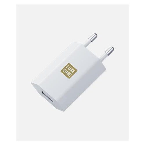 Зарядний пристрій Luxe Cube 1А USB білий (7775557575181) фото №1