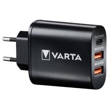 Зарядний пристрій Varta Wall Charger 38W Black (57958101401) фото №1