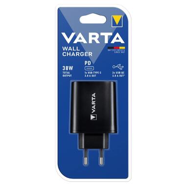 Зарядний пристрій Varta Wall Charger 38W Black (57958101401) фото №3
