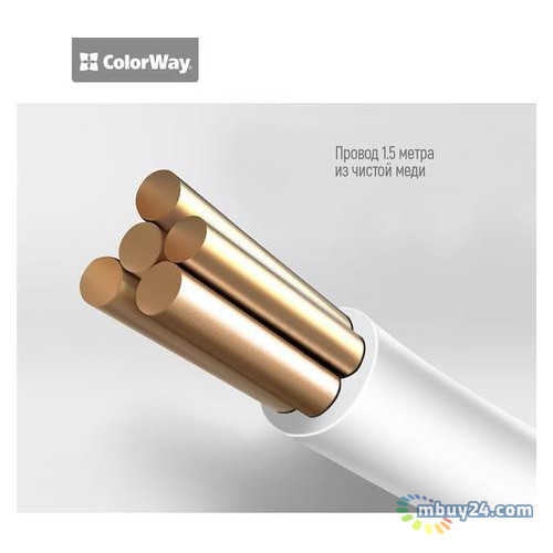 Мережевий зарядний пристрій ColorWay QC3 White (CW-CHS06QW) фото №4