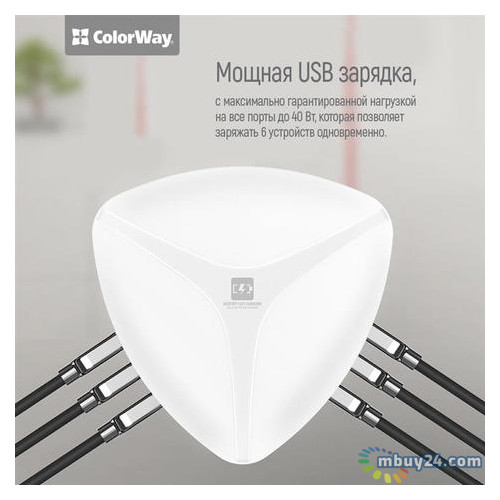 Мережевий зарядний пристрій ColorWay QC3 White (CW-CHS06QW) фото №2