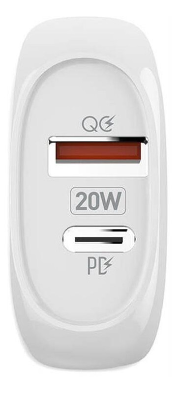 Мережевий зарядний пристрій ColorWay White (CW-CHS024QPD-WT) фото №2