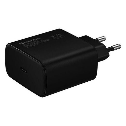 Зарядний пристрій ColorWay Power Delivery Port PPS Black (CW-CHS034PD-BK) фото №2
