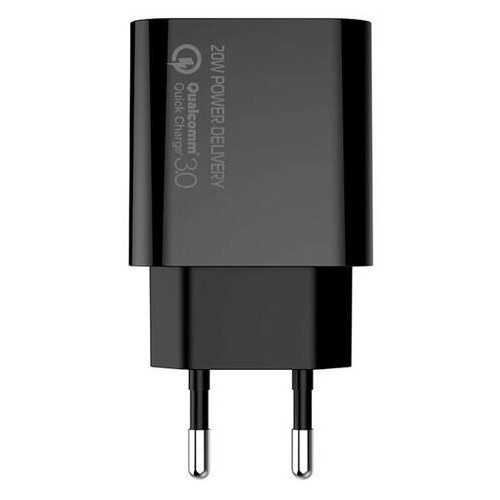 Мережевий зарядний пристрій ColorWay Black (CW-CHS025QPD-BK) фото №3