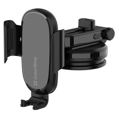 Бездротовий зарядний пристрій ColorWay Dashboard Car Wireless Charger 15W Black (CW-CHAW037Q-BK) фото №9