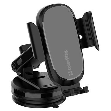 Бездротовий зарядний пристрій ColorWay Dashboard Car Wireless Charger 15W Black (CW-CHAW037Q-BK) фото №6