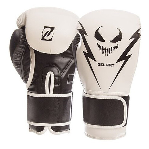 Боксерські рукавички Zelart BO-1420 10oz Бело-чорний (37363058) фото №1