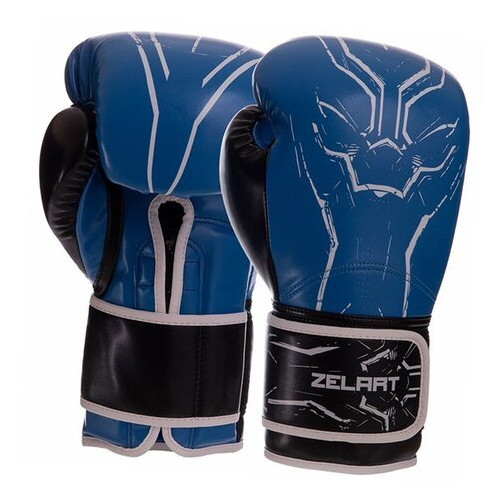 Боксерські рукавички Zelart BO-2889 14oz Синій (37363121) фото №1