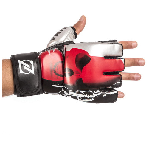 Рукавички для змішаних єдиноборств MMA Zelart BO-1319 XL Чорно-червоний (37363152) фото №3