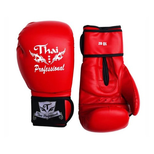 Боксерські рукавички Thai Professional BG3 (12oz) Червоні фото №3