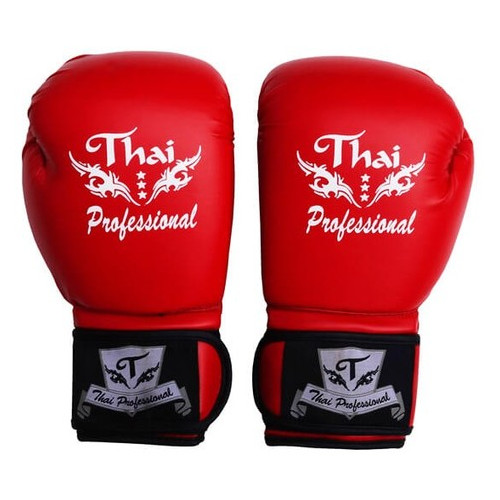 Боксерські рукавички Thai Professional BG3 (12oz) Червоні фото №2
