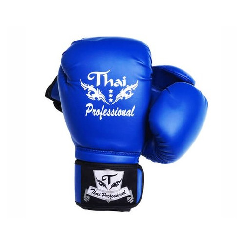 Боксерські рукавички Thai Professional BG3 (12oz) Сині фото №1