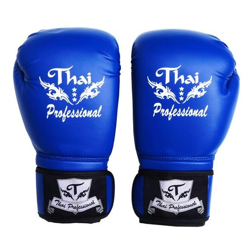 Боксерські рукавички Thai Professional BG3 (12oz) Сині фото №2
