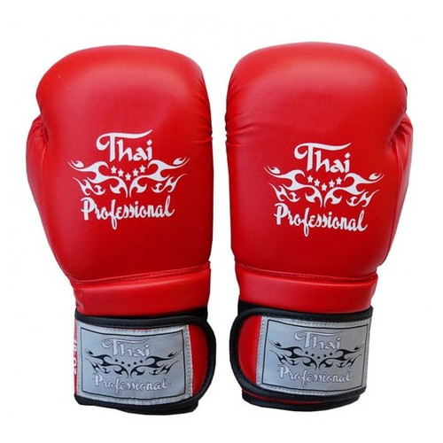 Боксерські рукавички Thai Professional BG3 NEW(10oz) Червоні фото №2