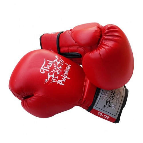Боксерські рукавички Thai Professional BG3 NEW(10oz) Червоні фото №1