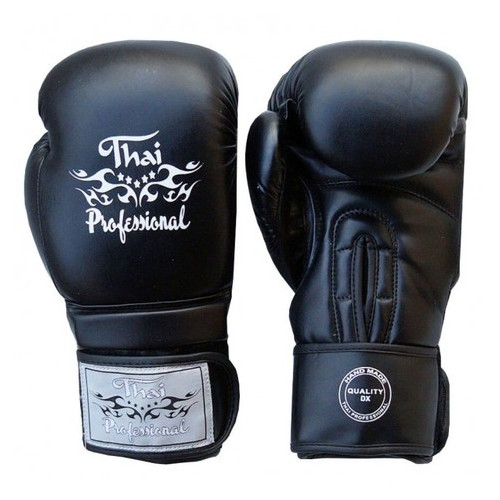 Боксерські рукавички Thai Professional BG3 NEW(10oz) Чорні фото №3