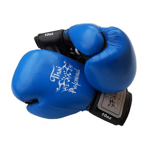 Боксерські рукавички Thai Professional BG5VL (10oz) Сині фото №2