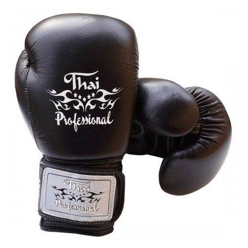 Боксерські рукавички Thai Professional BG5VL (10oz) Чорні фото №2
