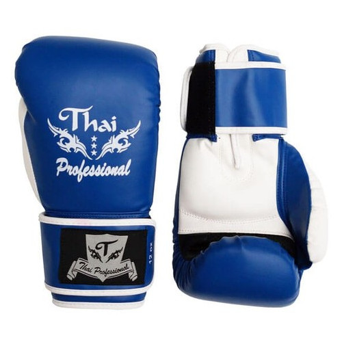 Боксерські рукавички Thai Professional BG8 (10oz) Сині фото №3