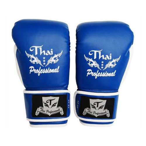Боксерські рукавички Thai Professional BG8 (10oz) Сині фото №2