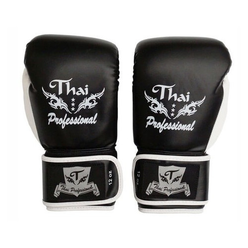 Боксерські рукавички Thai Professional BG8 (10oz) Чорні фото №2