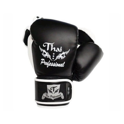 Боксерські рукавички Thai Professional BG8 (10oz) Чорні фото №1