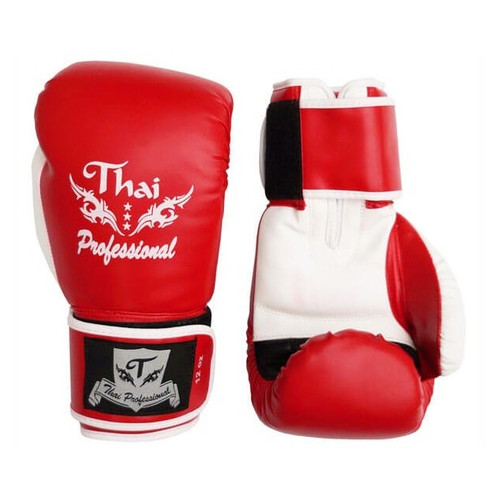 Боксерські рукавички Thai Professional BG8 (12oz) Червоні фото №3
