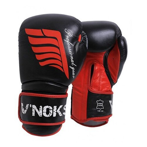 Боксерські рукавички V`Noks Inizio 10oz Чорно-червоний (37349051) фото №2