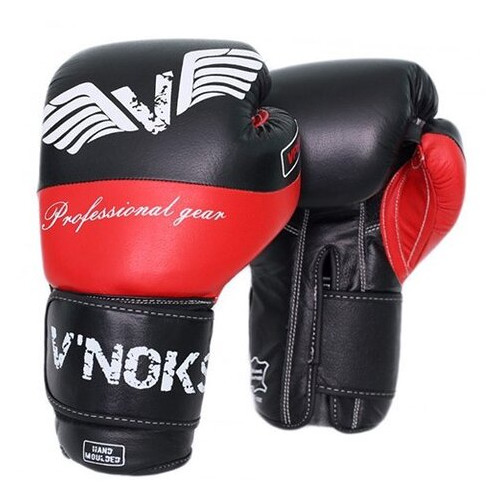 Боксерські рукавички V`Noks Potente 10oz Черно-червоний (37349008) фото №2