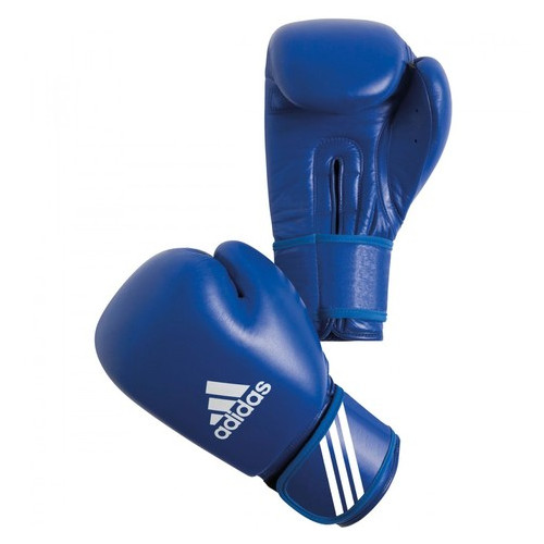 Боксерські рукавички Adidas AIBA 10 унций Синій фото №1
