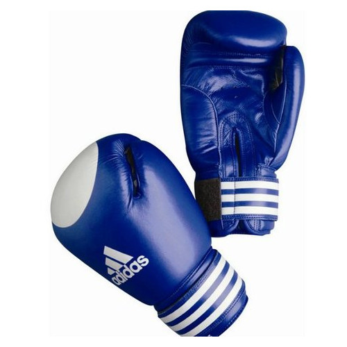 Рукавички боксерські Adidas Aiba 12 унцій синій фото №1