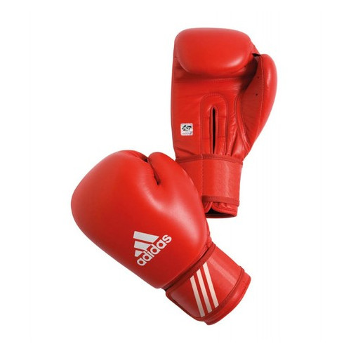 Рукавички боксерські Adidas Aiba 12 унцій червоний фото №1