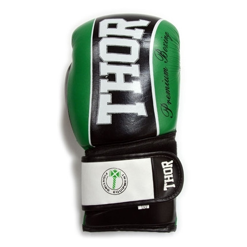 Боксерські рукавички Thor Thunder 529/12 (Leather) Green 10 oz фото №4