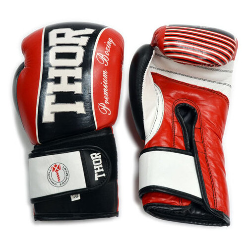 Боксерські рукавички Thor Thunder 529/13 (Leather) Red 14 oz фото №4
