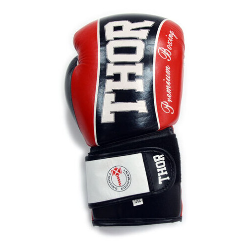 Боксерські рукавички Thor Thunder 529/13 (Leather) Red 16 oz фото №2