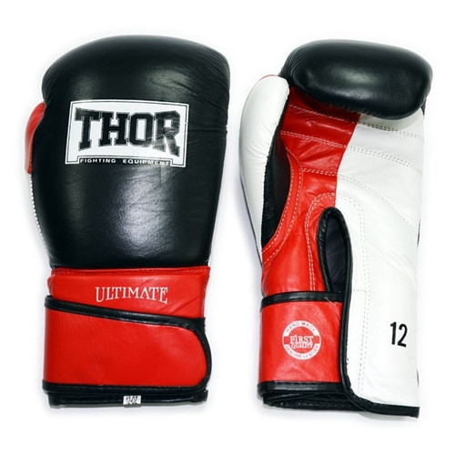 Боксерські рукавички Thor Ultimate 551/01 (Leather) W/B/R 12 oz фото №3