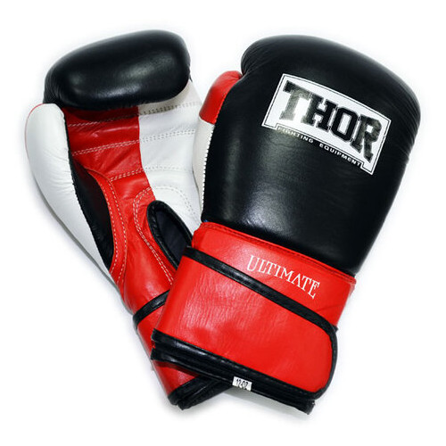 Боксерські рукавички Thor Ultimate 551/01 (Leather) W/B/R 12 oz фото №1